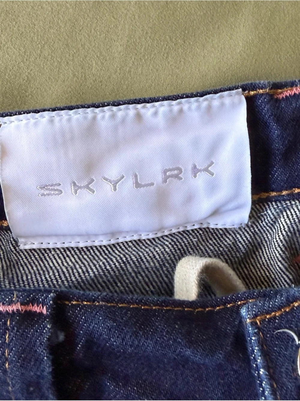 SKYLRK Pleated Denim Jean | RAW